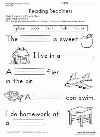 1 Grade Worksheets English