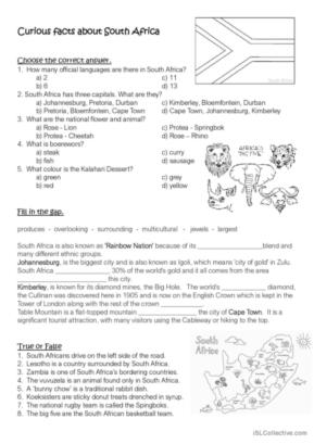 156 Africa English ESL Worksheets Pdf Doc
