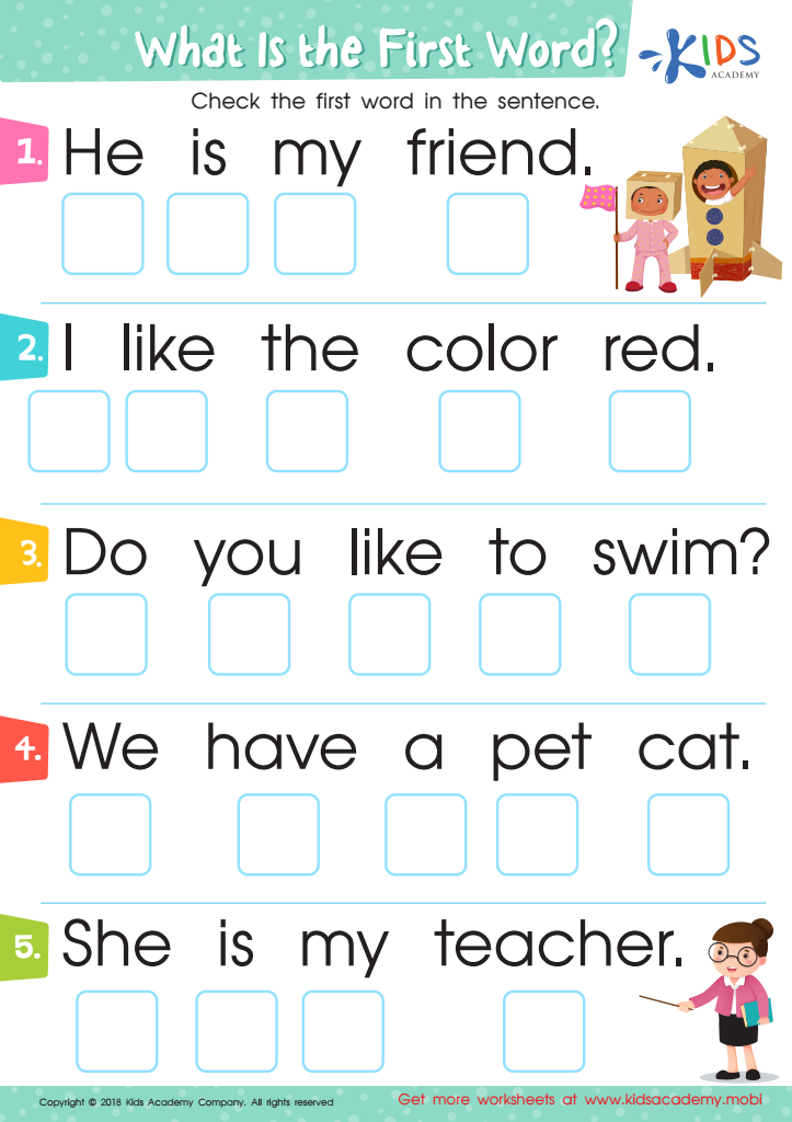 1st Grade Writing Worksheets Free Printable Handwriting Practice PDF