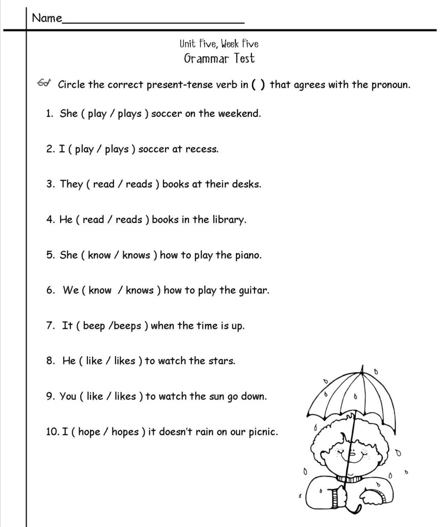 2nd Grade English Worksheets Best Coloring Pages For Kids English 