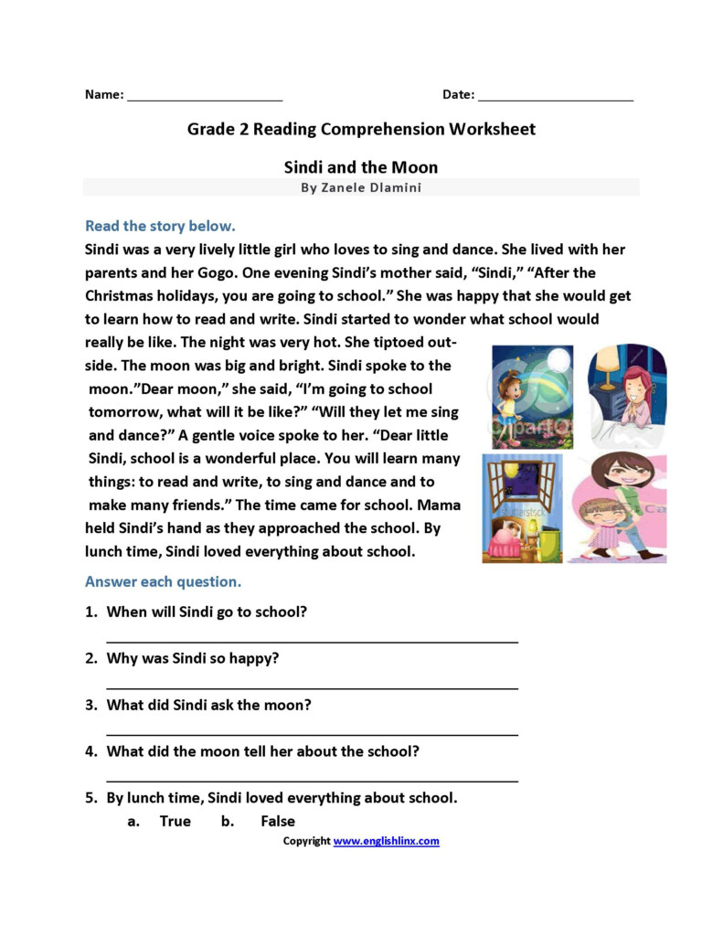 2Nd Grade Reading Comprehension