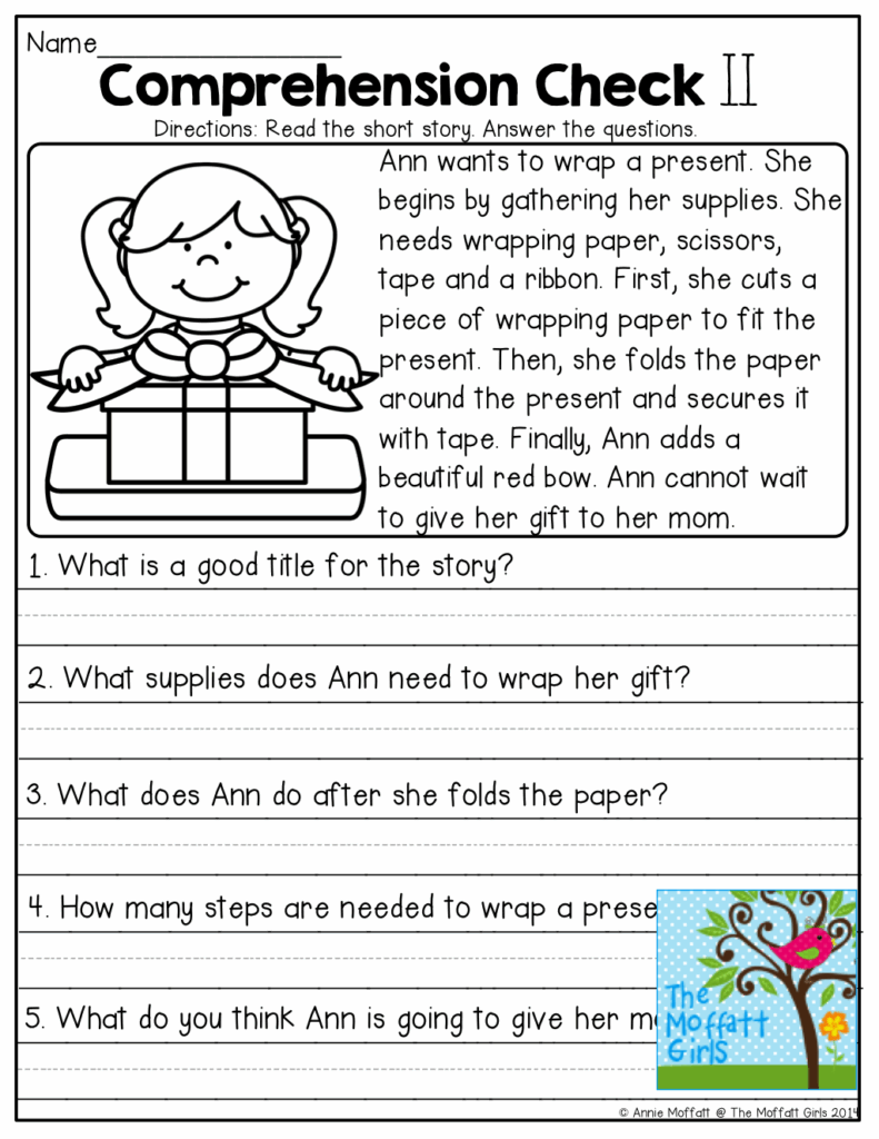 2Nd Grade Reading Comprehension