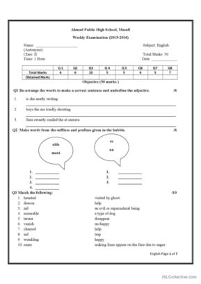 363 Grade 2 English ESL Worksheets Pdf Doc Worksheets Library