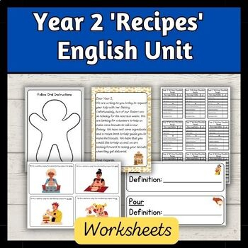  39 Recipes 39 Year 2 English Unit Planning Worksheets And Displays TPT