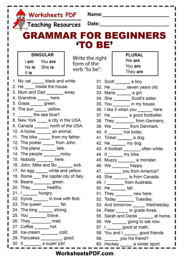 3rd Grade English Worksheet Third Grade Grammar Worksheets English 