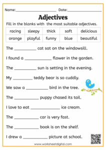 3rd Grade Grammar Worksheets Free Printable English Grammar
