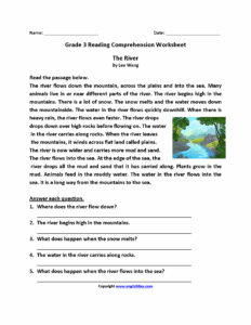 3Rd Grade Reading Comprehension Test