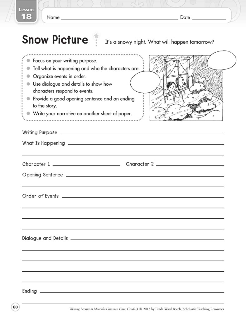 4Th Grade Writing Worksheets Printables Free