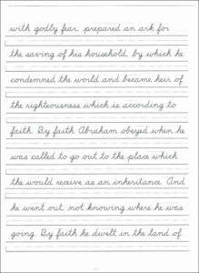 6th Grade Handwriting Worksheet