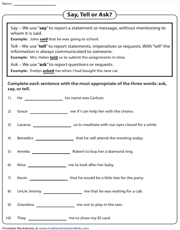 6th Grade Language Arts Worksheets