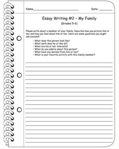 6Th Grade Writing Worksheets