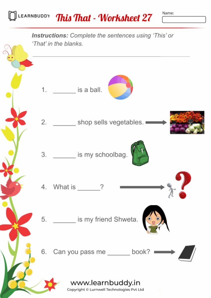 A And An Worksheet For Class 1