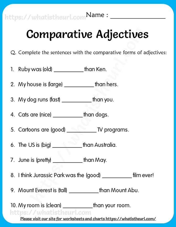 Adjective Worksheets Grade 5