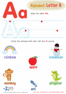 Alphabet Letters Worksheets Grade 1