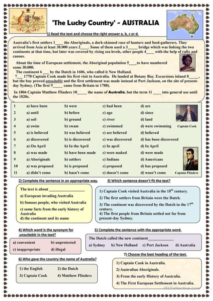 Australian Year 4 Worksheets