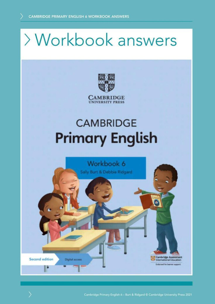 Cambridge Primary English Workbook 6 Answers