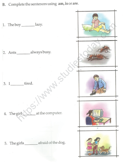 CBSE Class 1 English Grammar Worksheet Practice Worksheet For English