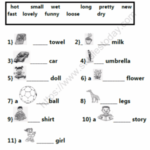CBSE Class 1 English Grammar Worksheet Set B Practice Worksheet For