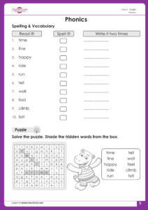 CBSE Class 2 English Chapter 1 Worksheet Class1to12