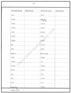 CBSE Class 2 English Dictation Words Worksheet