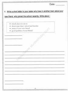 CBSE Class 2 English Practice Writing Skills Worksheet Set A Practice