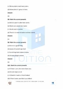 CBSE Class 3 English Idioms Phrases And Proverbs Worksheet Download