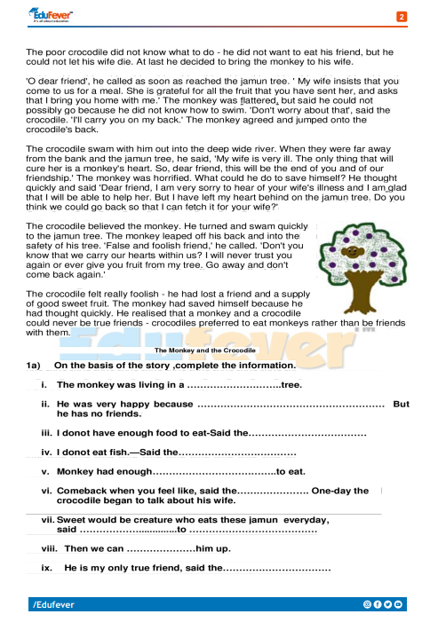 CBSE Class 4 English Revision Worksheet In PDF