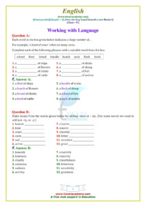 Cbse Class 6 English Grammar Worksheets