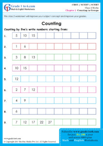 CBSE NCERT Class 2 Worksheets Exam Style
