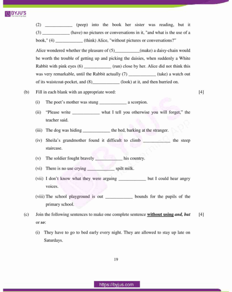 Class 5 English Worksheet Comparison Of Adjectives English Grammar 