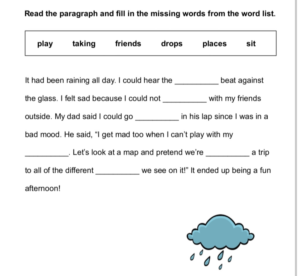 Completing Paragraph English Language Notes Teachmint