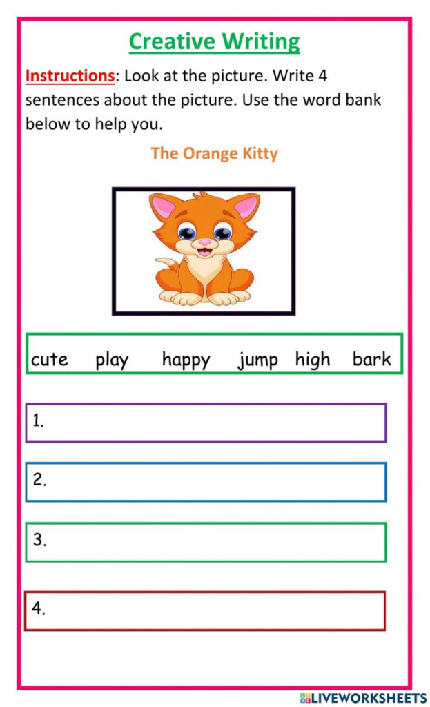 Creative Writing Worksheets For Grade 1