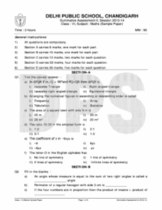 Dps Worksheets For Class 5 Fill Online Printable Fillable Blank