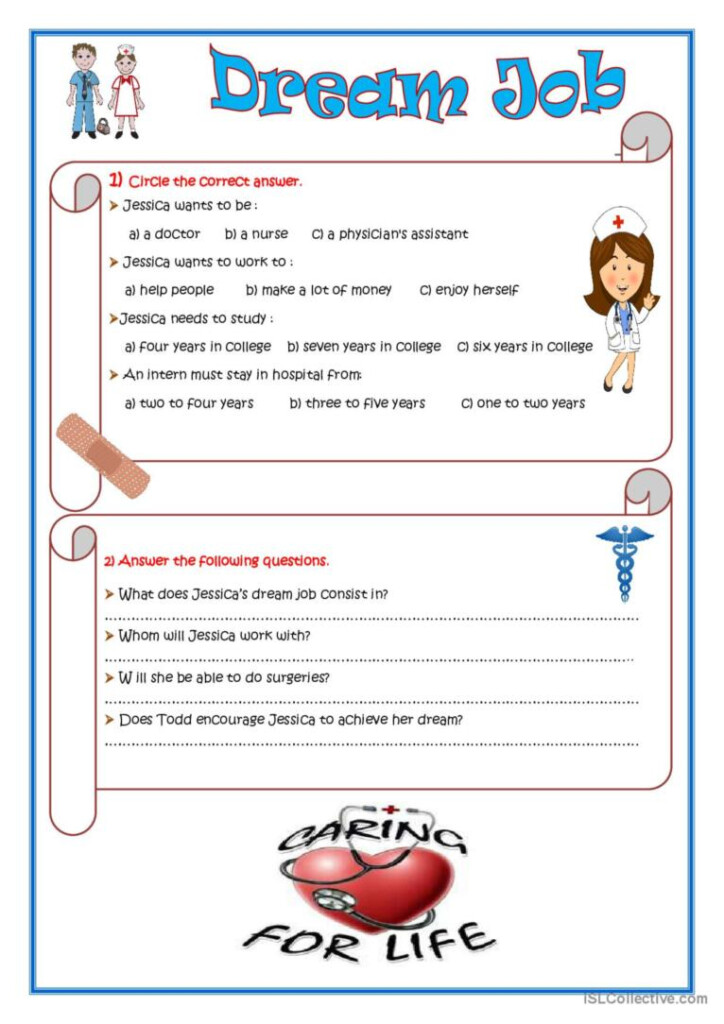 Dream Job English ESL Worksheets Pdf Doc