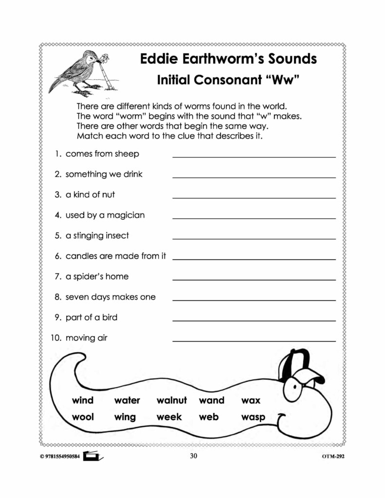 Earthworm Phonics Worksheets Grades 2 3 E Lesson Worksheets Library