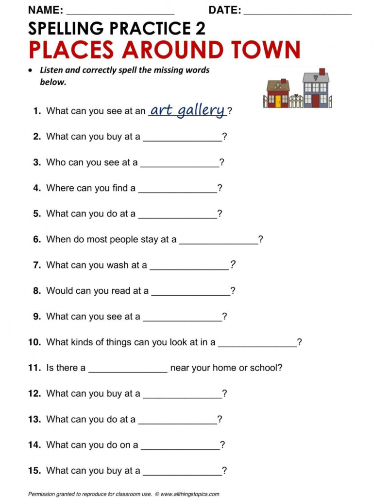 Elementary English Worksheets
