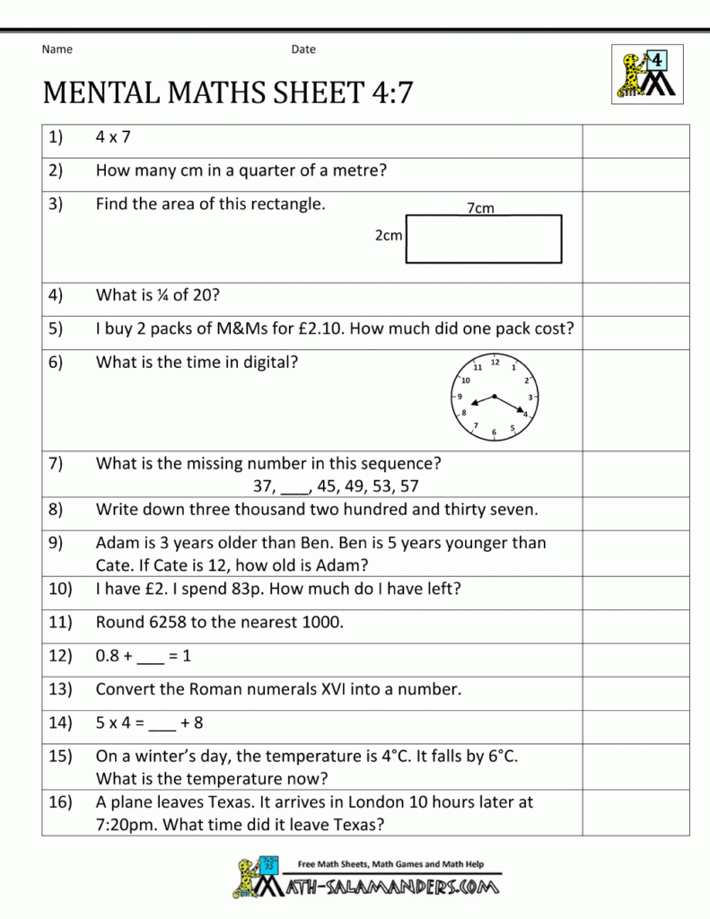 English Assessment Year 4 Worksheet Free Year 4 English Worksheets 
