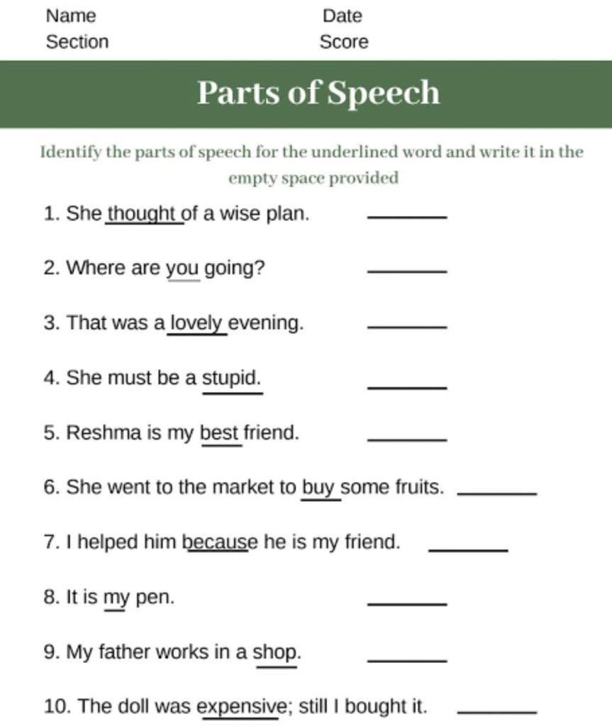 English Class 5 Online Classes CBSE Worksheets Online Classes