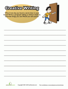 English Creative Writing Worksheets Grade 5 Ruth Massey 39 s English