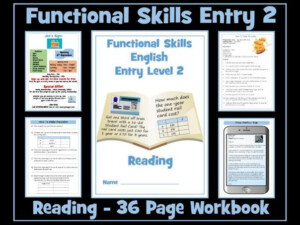 English Functional Skills Entry Level 2 Reading Bundle Teaching