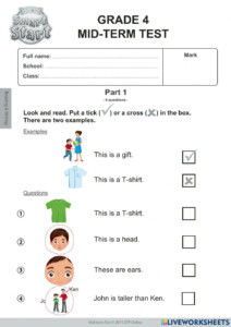 English Grade 4 Worksheet Live Worksheets Worksheets Library