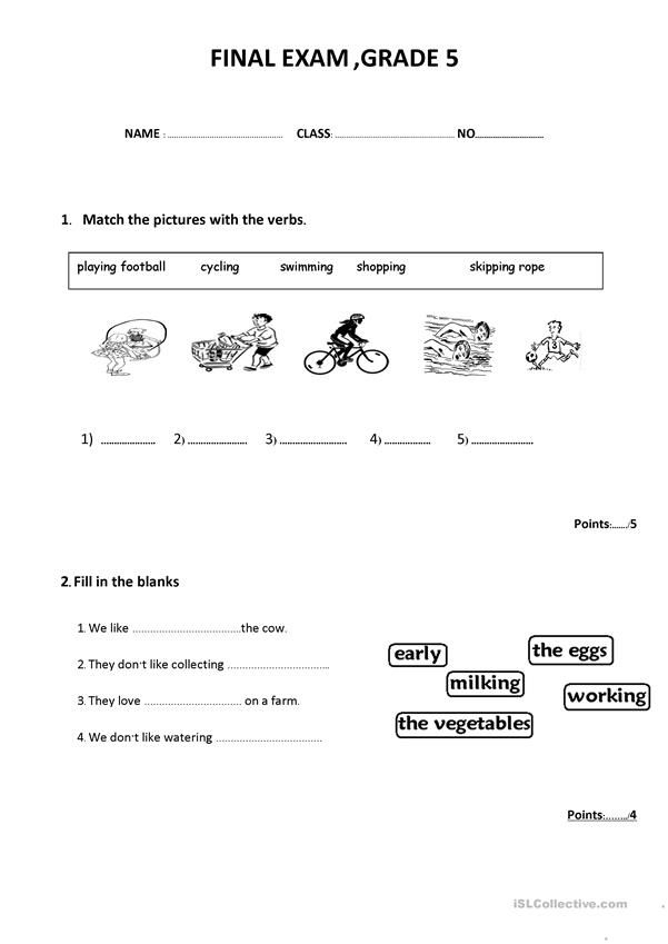 English Grammar Printable Worksheets For Grade 5 Thekidsworksheet