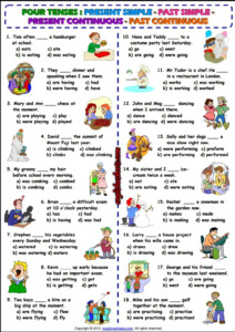 English Grammar Tenses Worksheets For Grade 2 Pdf