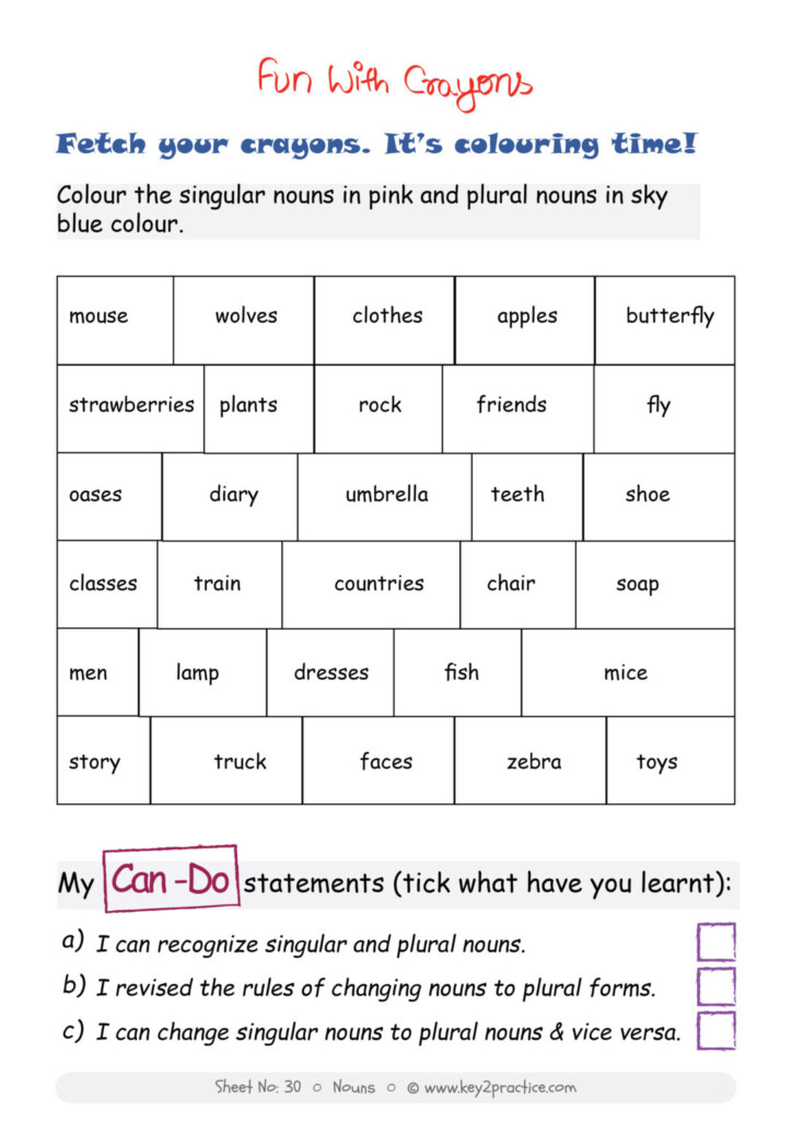 English Language Worksheet For Class 3 Language Worksheets