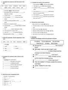 English Plus Unit 1 Worksheet Practice Test