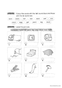 English Primary 1 English ESL Worksheets Pdf Doc