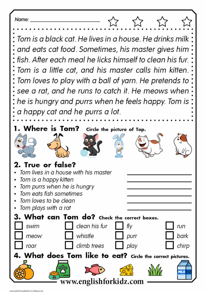 English Reading Comprehension Practice