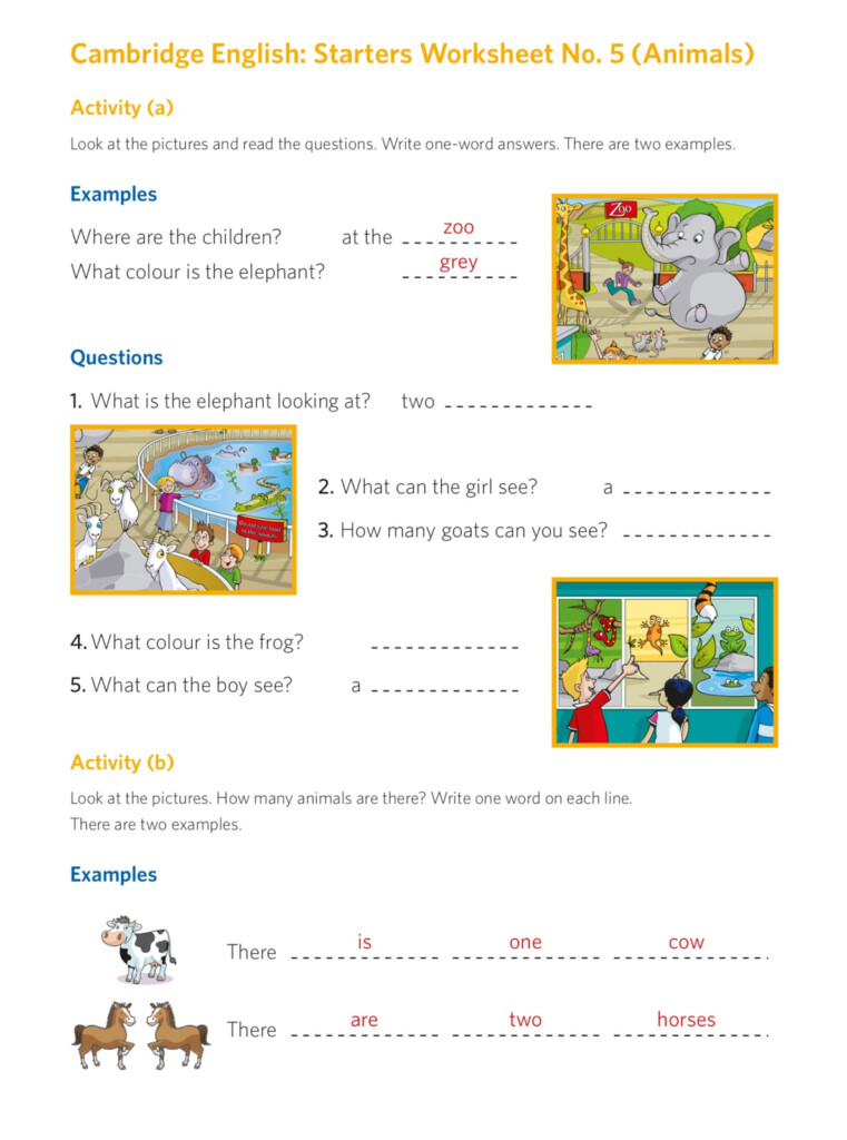 ENGLISH SECOND GRADE B Cambridge Exercises