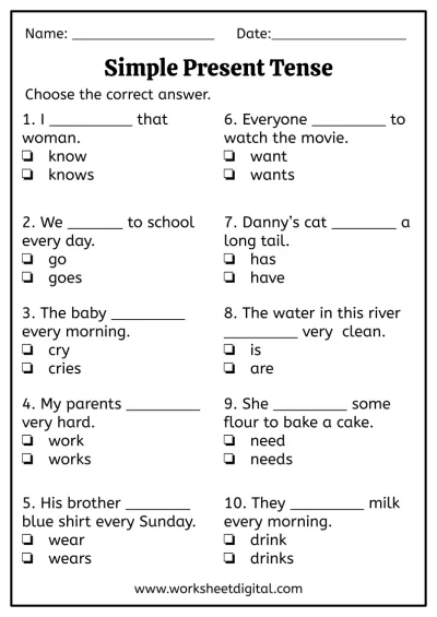 English Verbs Past Tense Worksheet 1 Grade 3 Worksheets Library
