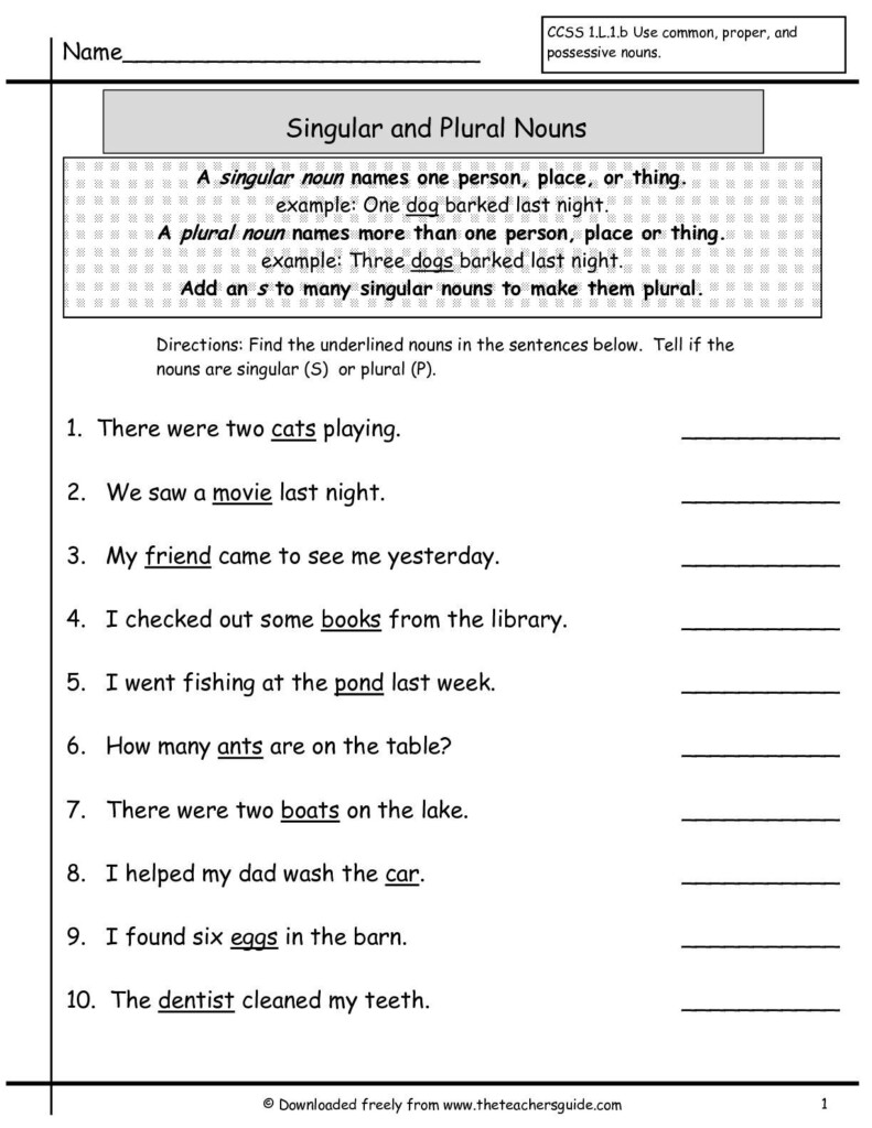English Worksheet 3rd Grade